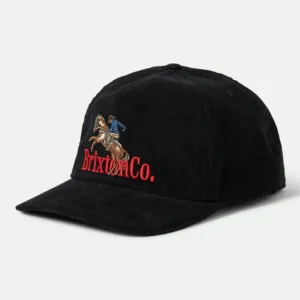 Brixton Inwood Snapback black corduroy