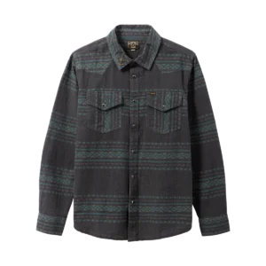 Dark Seas Austin printed flannel shirt