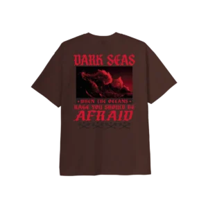 Dark Seas Be Afraid Heavyweight tee java brown