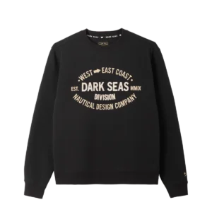 Dark Seas Waterloo fleece crew black