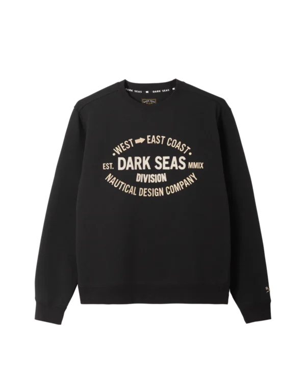 Dark Seas Waterloo fleece crew black