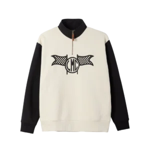Loser Machine Herndon half zip pullover black/bone