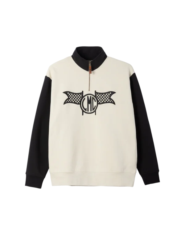Loser Machine Herndon half zip pullover black/bone