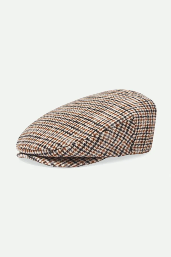 Brixton Hooligan flat cap off white desert palm