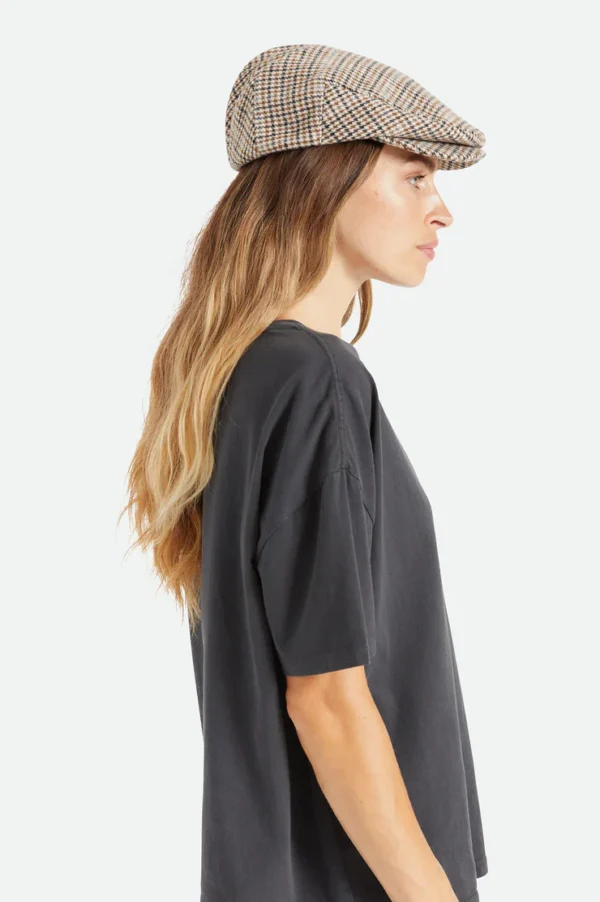 Brixton Hooligan flat cap off white desert palm - Image 3