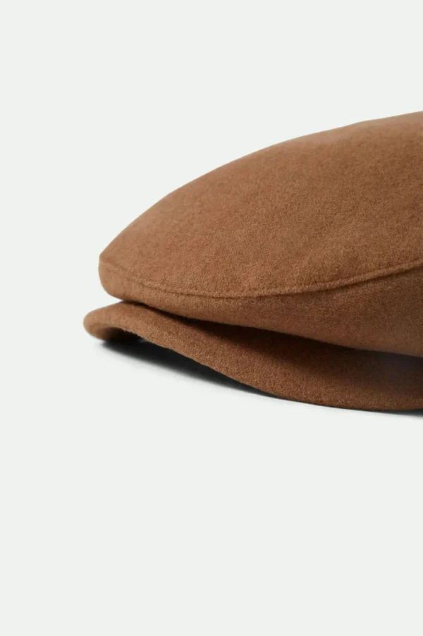 Brixton Hooligan flat cap Camel Melton wool - Image 3