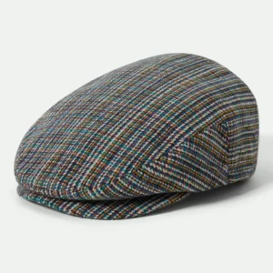 Brixton Hooligan flat cap multi plaid