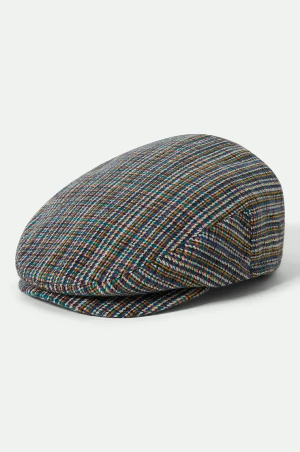 Brixton Hooligan flat cap multi plaid
