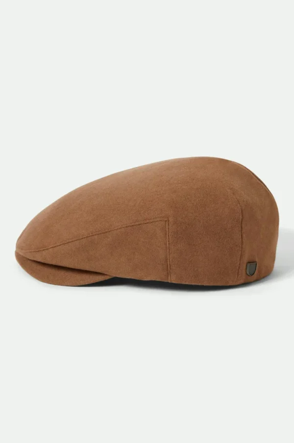 Brixton Hooligan flat cap Camel Melton wool - Image 2