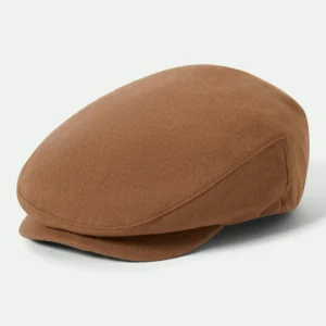 Brixton Hooligan flat cap Camel Melton wool