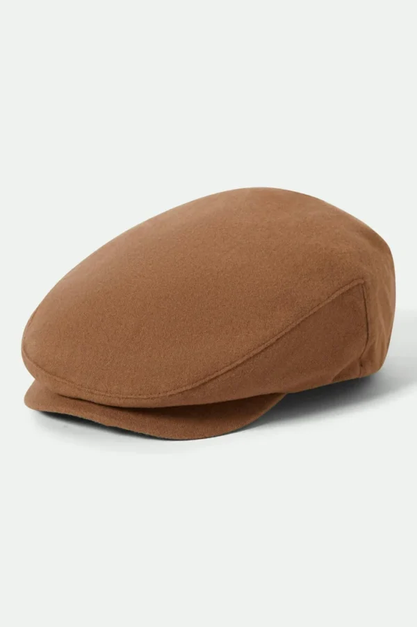 Brixton Hooligan flat cap Camel Melton wool