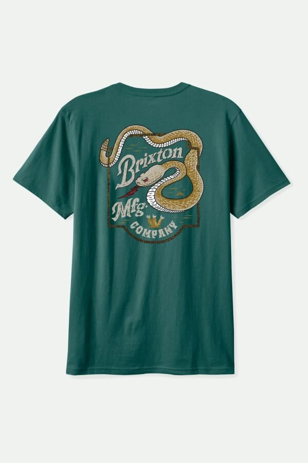 Brixton Rothwell short sleeve tailored t-shirt night sage