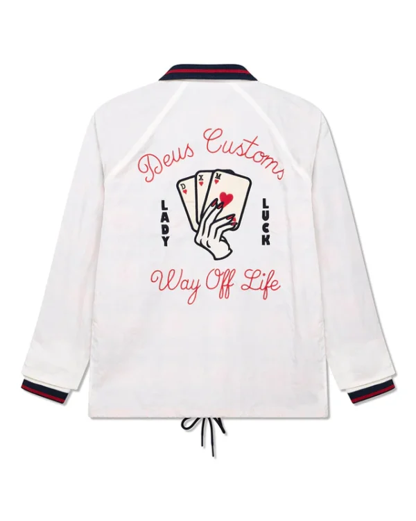 Deus ex Machina Big Barbara Coach jacket whisper white
