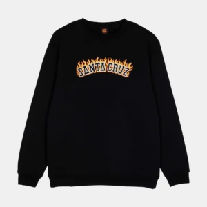 Santa Cruz Burnt Collegiate crew black