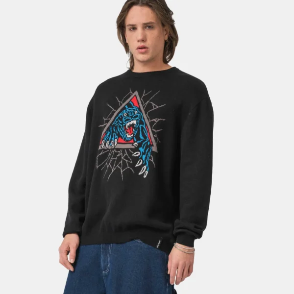 Santa Cruz Natas SC Panther knit sweater black - Image 3