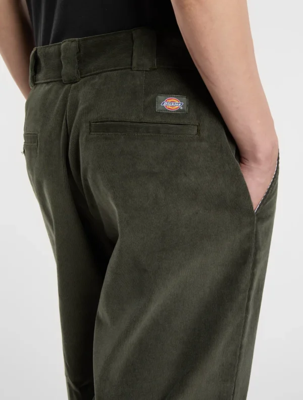 Dickies Rib Cord 874 carpenter pants olive green - Image 3