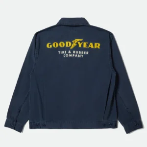 Brixton x Goodyear Trademark jacket washed navy