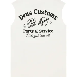 Deus ex Machina Knucklebone muscle top dirty white