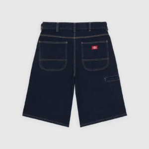 Dickies 958 Work Jeans Loose Short 13 inch washed dark blue denim