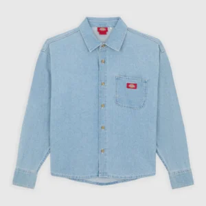 Dickies Girls Lightweight Denim shirt vintage blue