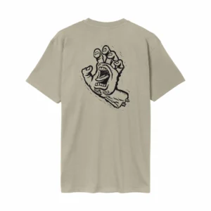 Santa Cruz Stamped Screaming Hands tee stone grey