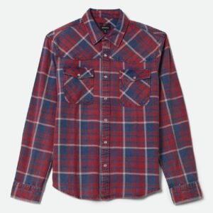 Brixton Waylon Lightweight overshirt denim plaid