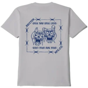 Brixton Smile Always short sleeve tee pebble stone worn wash