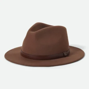 Brixton Messer Fedora Pinecone Brown