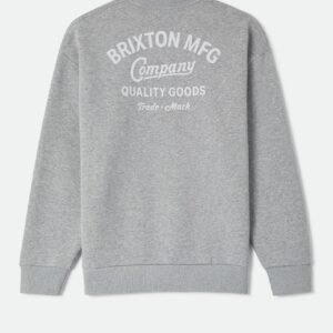 Brixton Straton crew heather grey