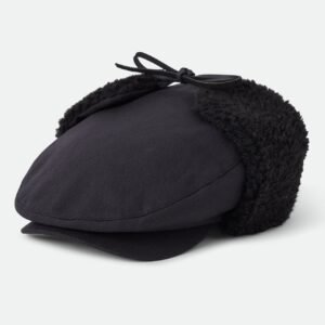 Brixton Barrel Earflap Snap Cap black