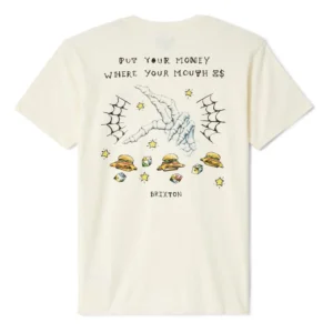 Brixton Burger She Wrote short sleeve tee natural