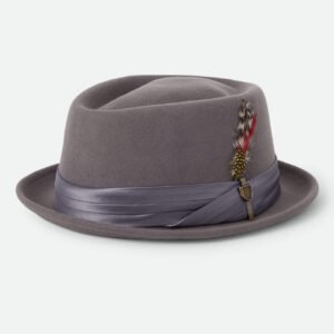 Brixton Stout Pork Pie Charcoal gray