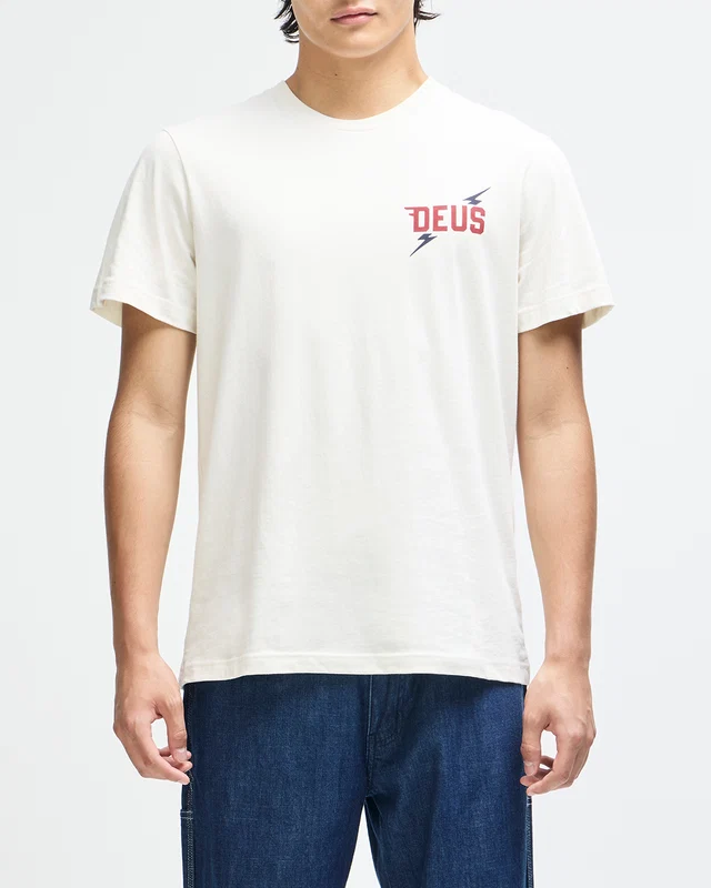 Deus ex Machina Global Spark tee vintage white - Image 2