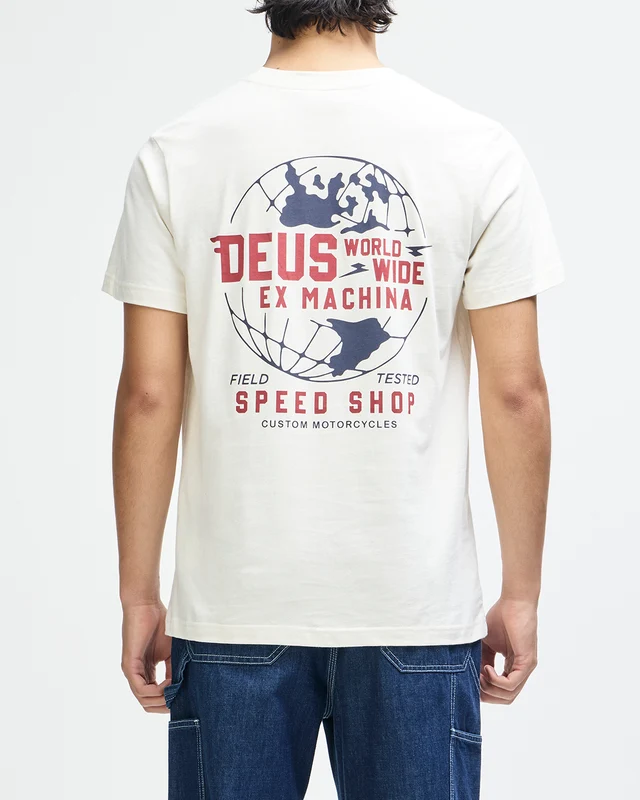 Deus ex Machina Global Spark tee vintage white - Image 3