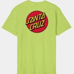 Santa Cruz Classic Fade Strip Centre tee green glow