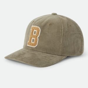 Brixton Big B dad cap dark olive corduroy
