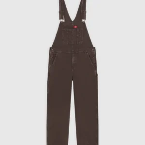 Dickies Loose denim bib dark brown